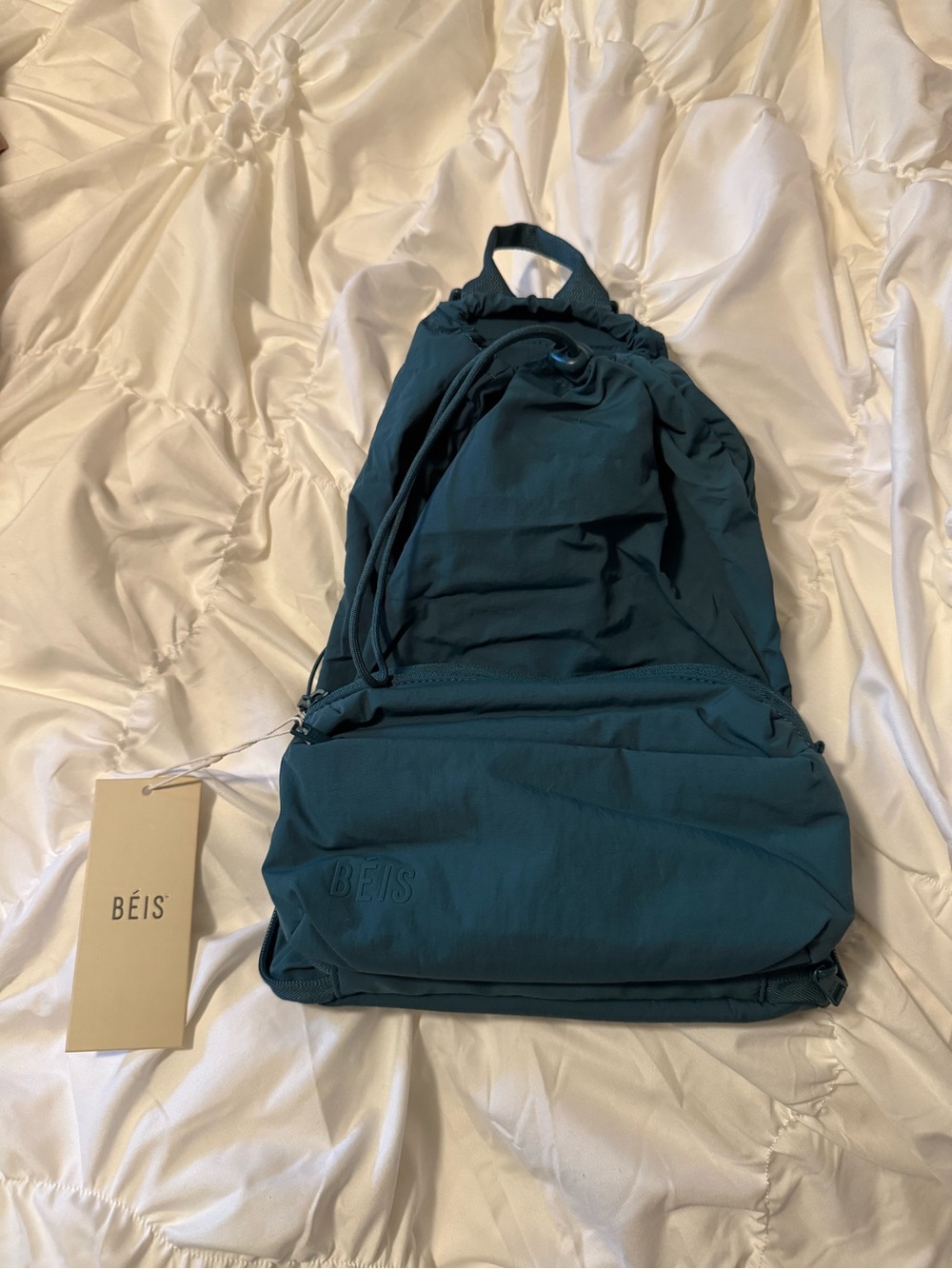 NWT BÉIS - The Compactable Backpack (Teal)